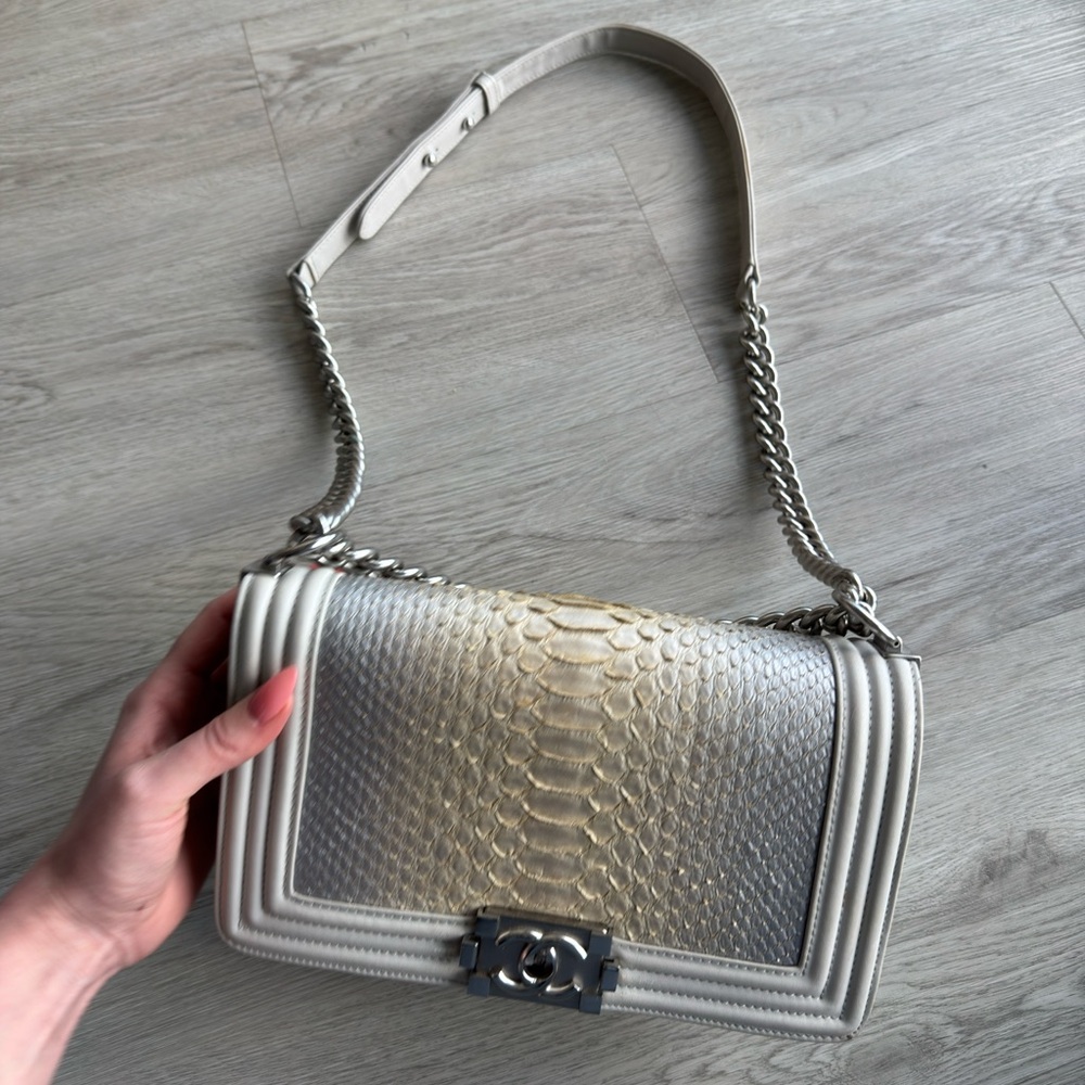 Chanel Python Boy Bag (Vintage & RARE) Iykyk - Picture 4 of 5